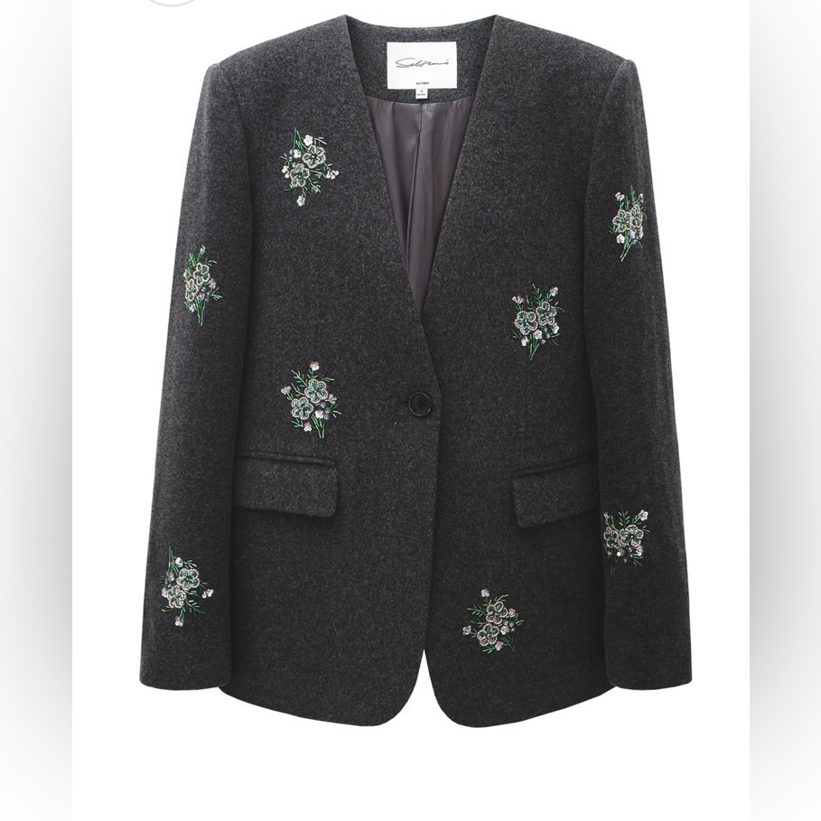 Selfwho Embroidered Blazer